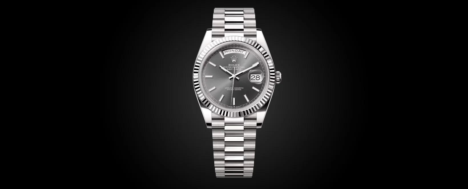 Rolex Day-Date 40 platinum Reference 228239 banner image